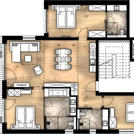 شقة فندقية Gletscherblick- Serviced اوبرغورغل